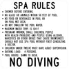 Spa Rules No Driving - Municipal Supply & Sign Co.