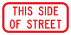 PS-57-This Side Of Street Sign - Municipal Supply & Sign Co.