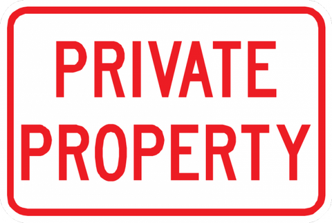 Private deals property signs