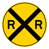 W10-1-Grade Crossing Advance Warning sign - Municipal Supply & Sign Co.